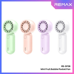 REMAX - RS-SF08 Mini Fruit Bubble Pocket Fan - White