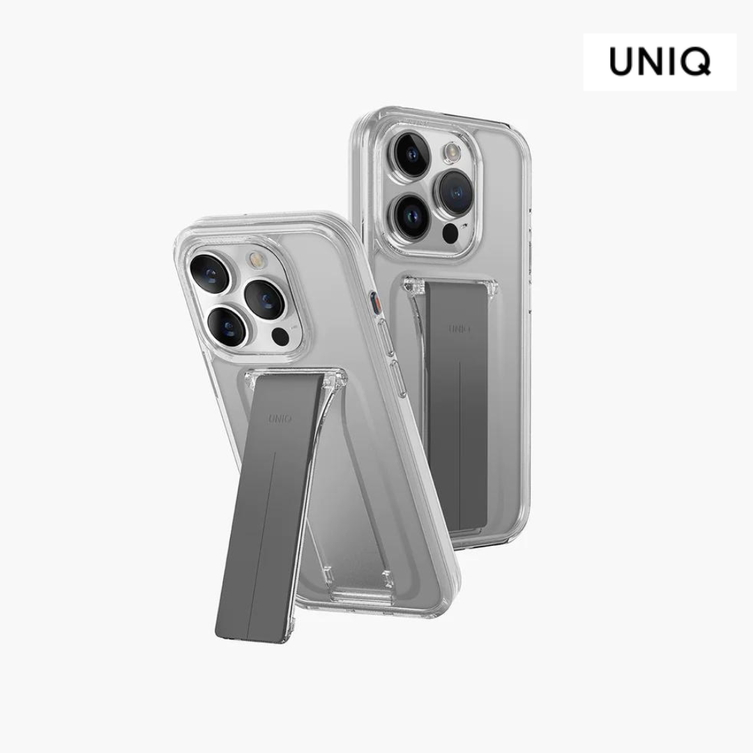 UNIQ iPhone 15 Pro Heldro Mount + Holder  Case - Clear