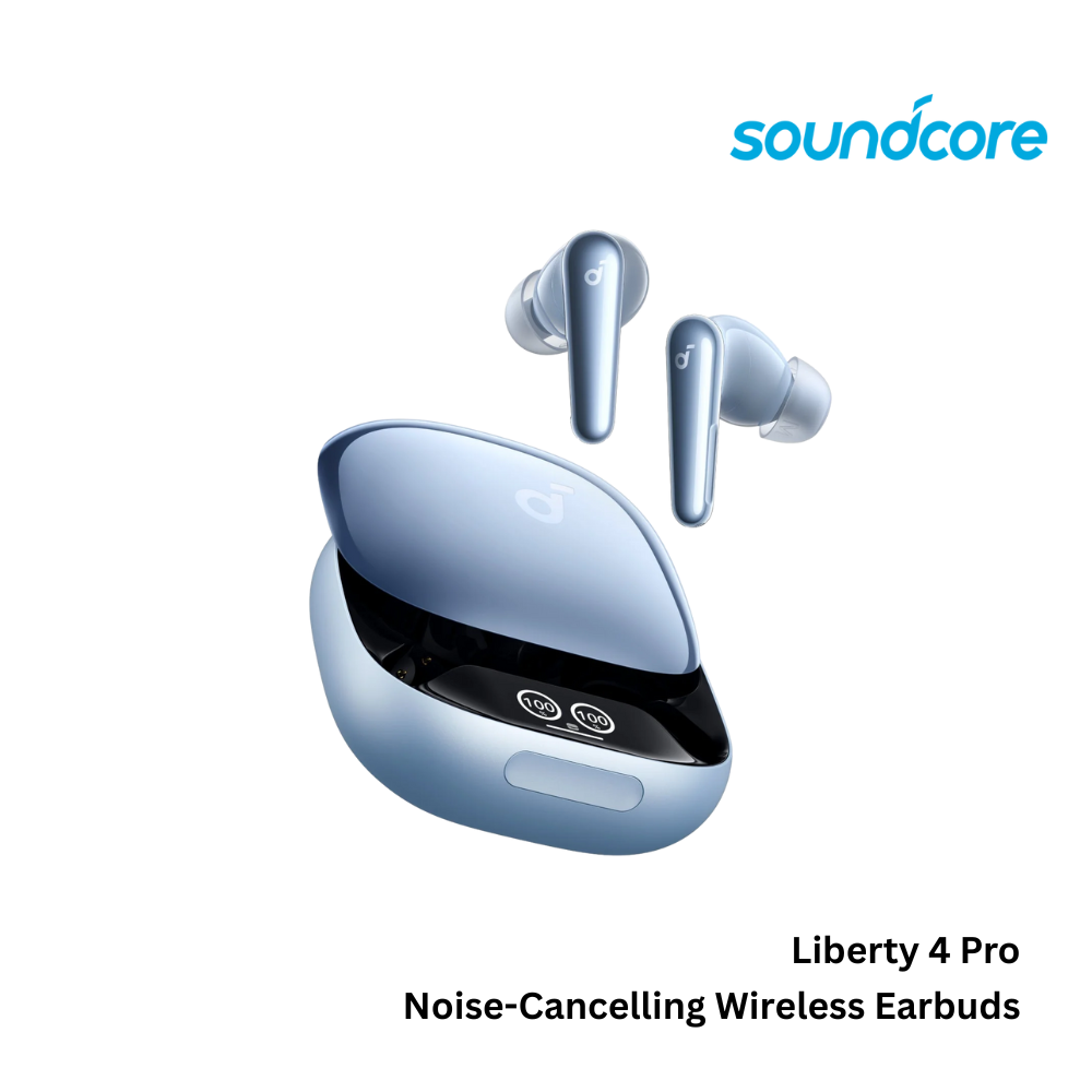 ANKER - SOUNDCORE Liberty 4 Pro Noise-Cancelling Wireless Earbuds - Light Blue