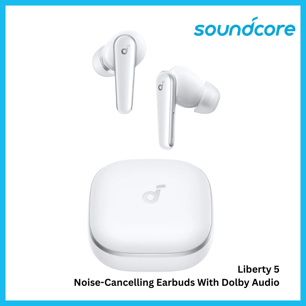 ANKER - SOUNDCORE Liberty 5 Noise-Cancelling Bluetooth Earbuds - White