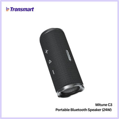 TRONSMART - Mirtune C3 Portable Bluetooth Wireless Outdoor Speaker - Black