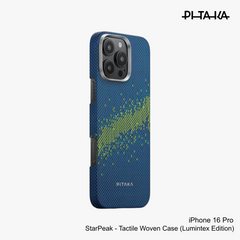 PITAKA - iPhone 16 Pro Case ( StarPeak Luminous ) - Milky Way Galaxy
