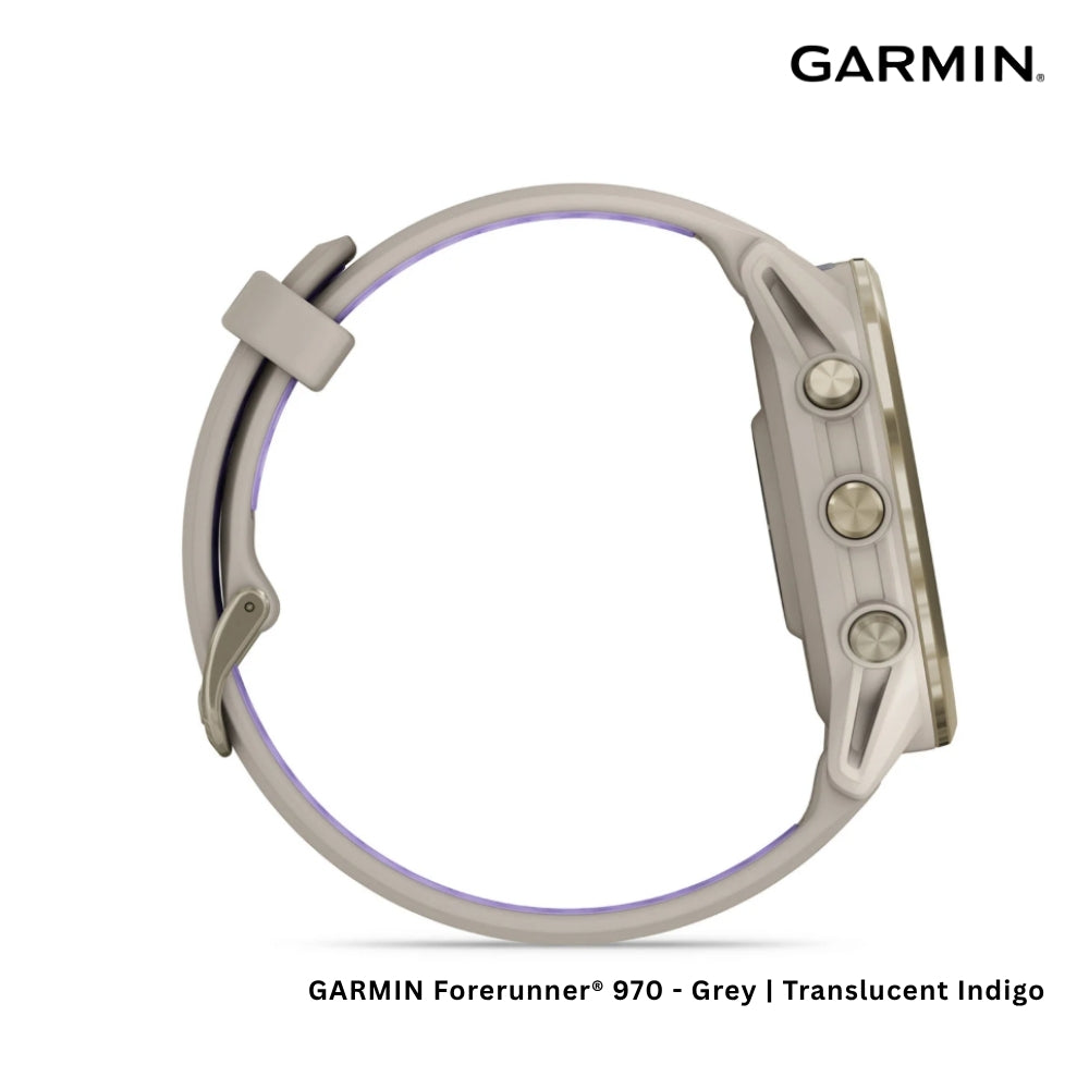GARMIN - Forerunner® 970 Smart Watch - Grey | Translucent Indigo