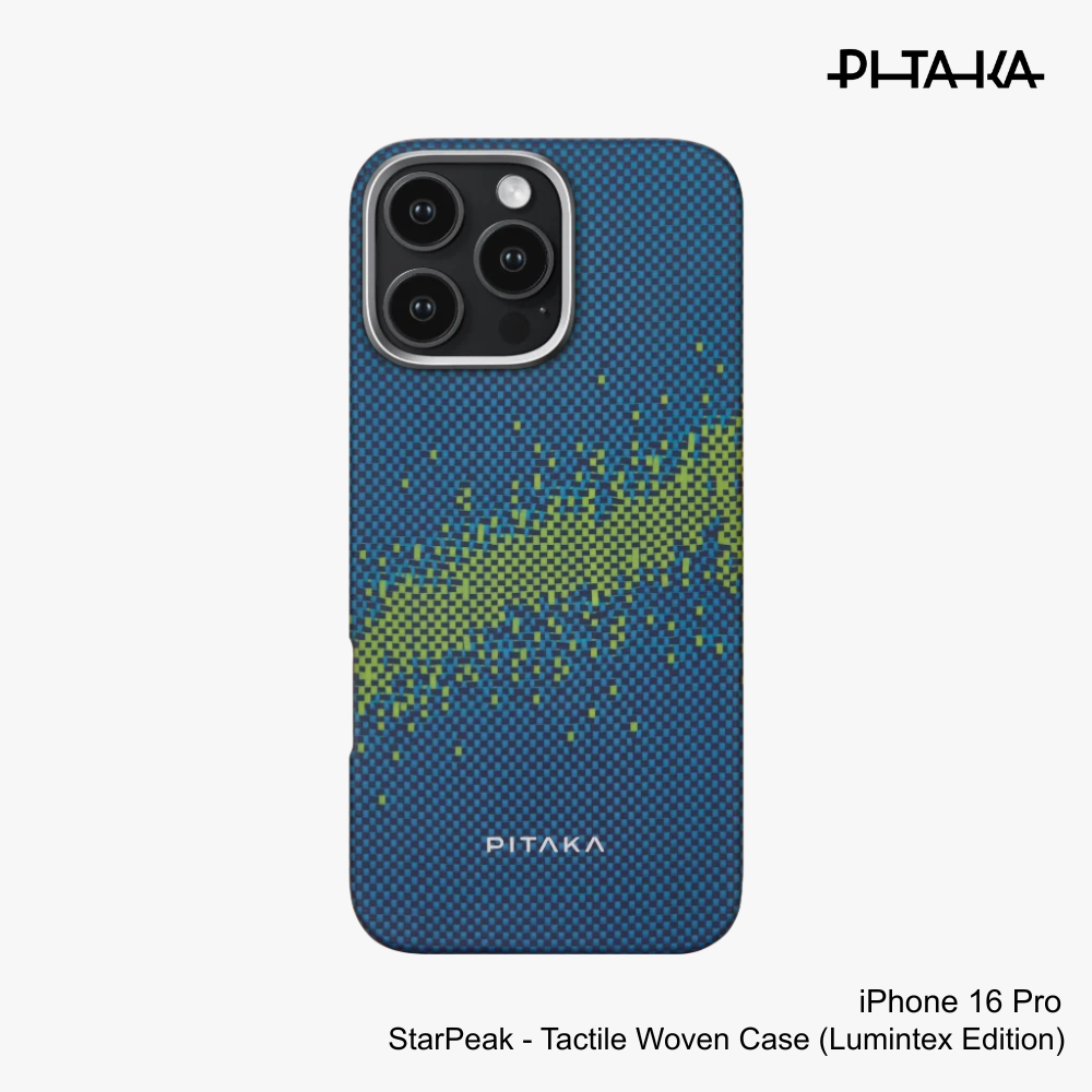 PITAKA - iPhone 16 Pro Case ( StarPeak Luminous ) - Milky Way Galaxy