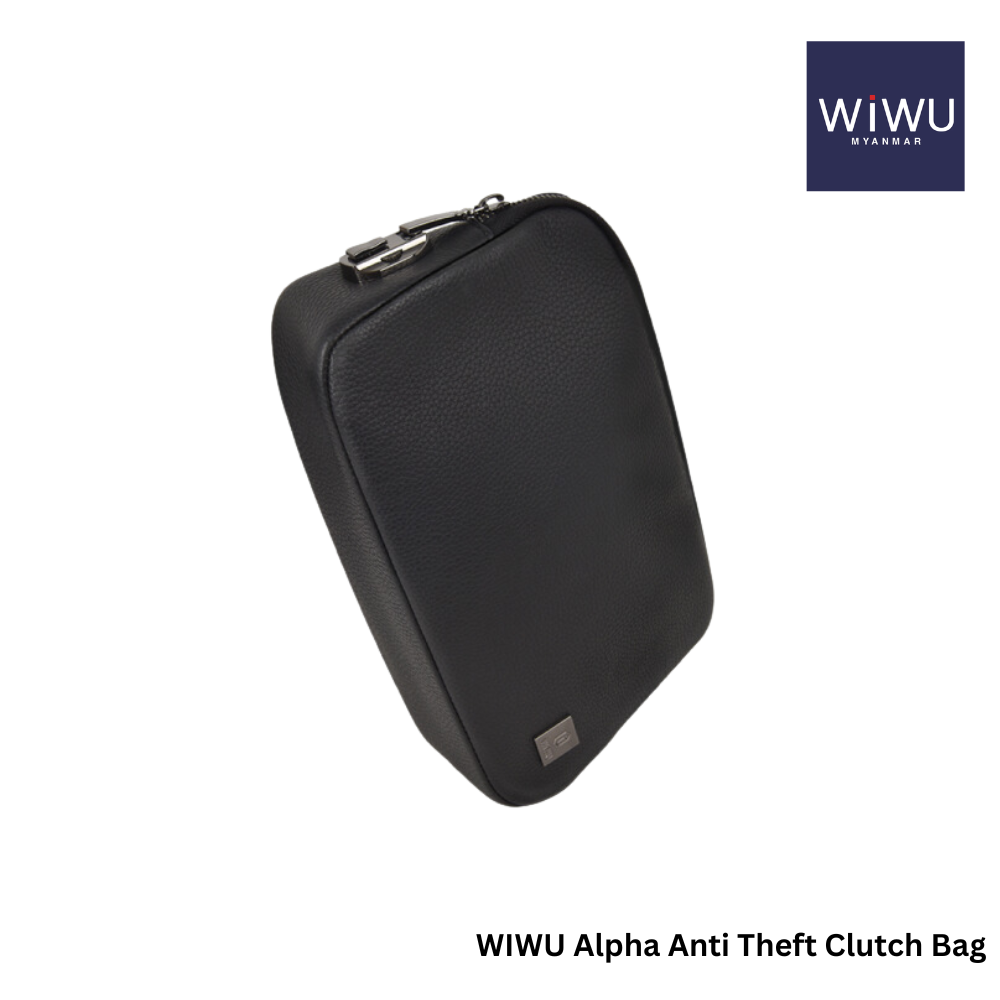 WIWU - Alpha Anti-Theft Clutch Bag - Black