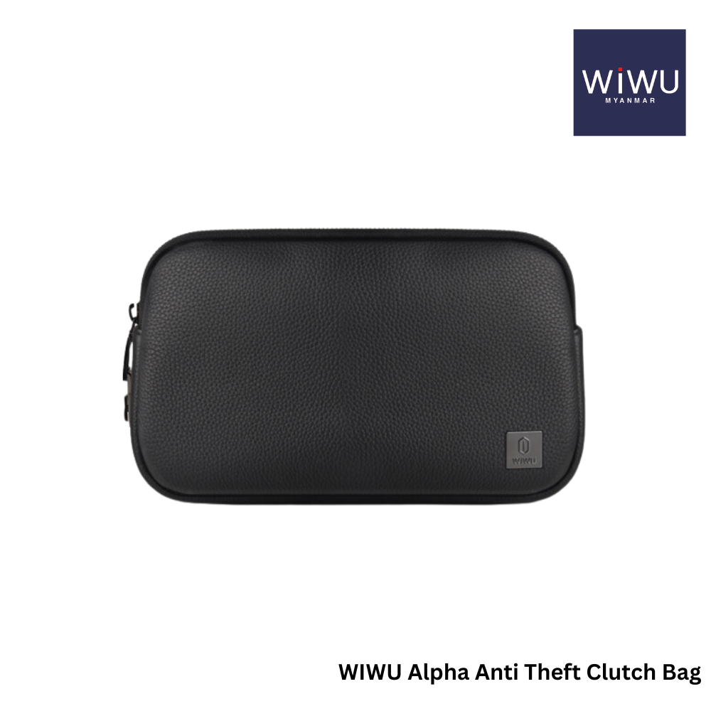 WIWU - Alpha Anti-Theft Clutch Bag - Black
