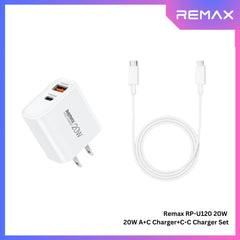 REMAX - RP-U120 20W Type-C to Type-C Charger Set - White