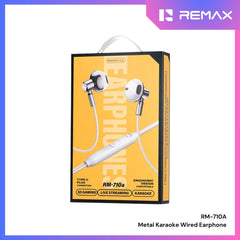 REMAX - RM-710A Type-C Metal Karaoke Wired Earphone - Silver