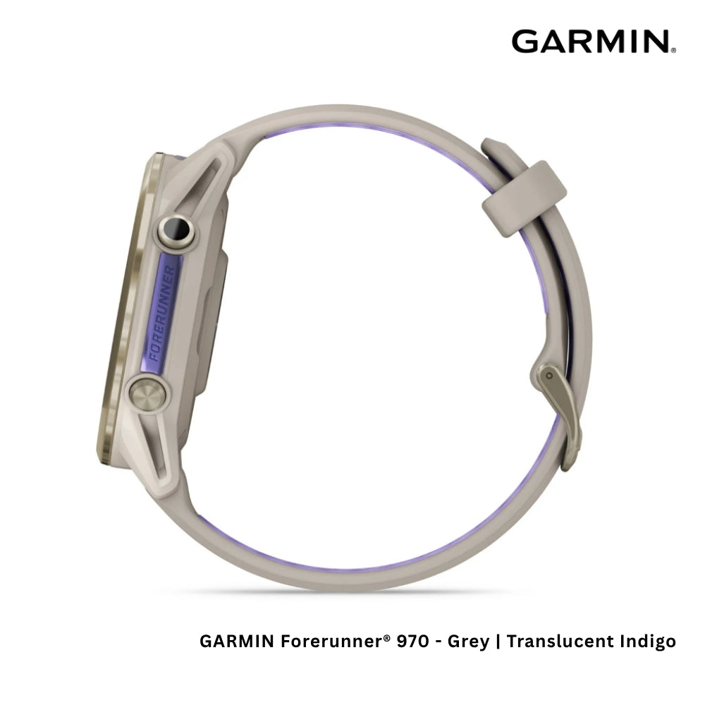 GARMIN - Forerunner® 970 Smart Watch - Grey | Translucent Indigo