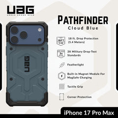 UAG -Pathfinder Magsafe  Case For iPhone 17 Pro Max -Cloud Blue