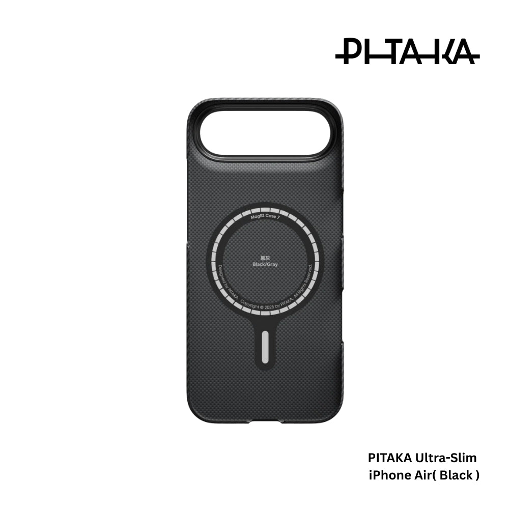 PITAKA - Ultra-Slim Case For iPhone Air - Black/Grey
