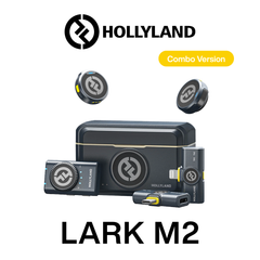 Hollyland - Lark M2 Combo Wireless Lavalier Microphone Combo (Shine Charcoal)