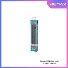 REMAX RU-S2 Ming Series 2.4A Power Socket(4 USB + 3 Power) - Black