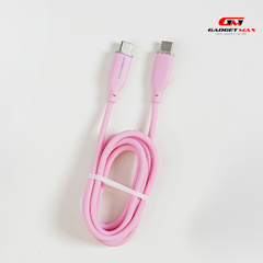 GADGET MAX GX25 60W TYPE C TO TYPE C 3A MAX COZY SILCONE CABLE (1M)(60W) - PINK