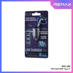 REMAX - RCC350 Tanya Pro Max Series 45W PD+QC Car Charger - Black
