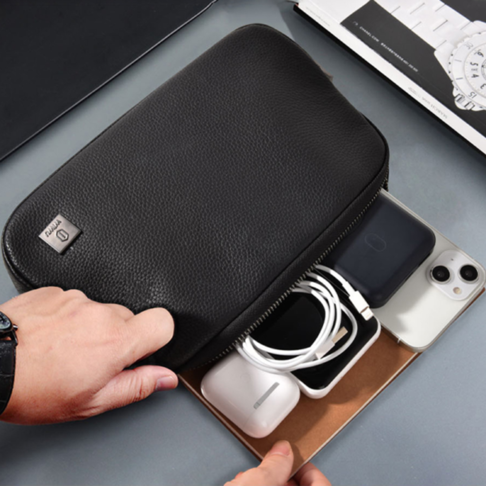 WIWU - Alpha Anti-Theft Clutch Bag - Black