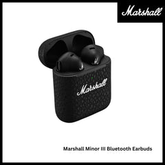 Marshall Minor 3 Bluetooth Earbuds - Black