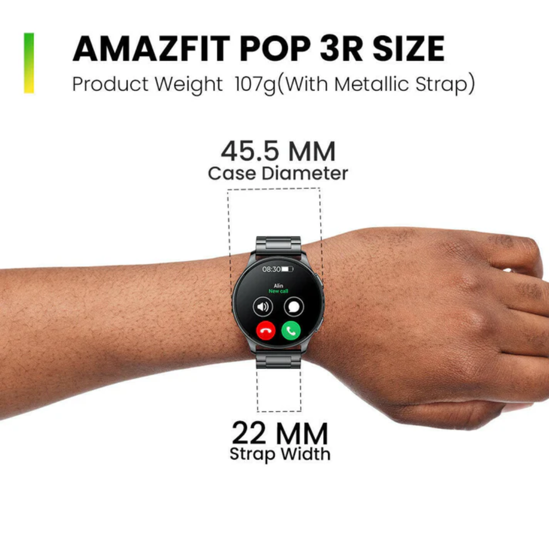 Amazfit POP 3R Smart Watch - Black