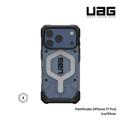 UAG -Pathfinder Magsafe Clear Case For iPhone 17 Pro - Ice/Silver