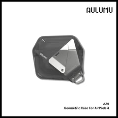 Aulumu - A29 Geometric Case For AirPods 4 - Gray