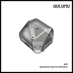 Aulumu - A29 Geometric Case For AirPods 4 - Gray