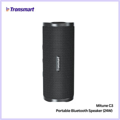 TRONSMART - Mirtune C3 Portable Bluetooth Wireless Outdoor Speaker - Black