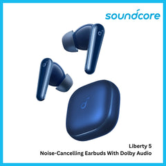 ANKER - SOUNDCORE Liberty 5 Noise-Cancelling Bluetooth Earbuds - Blue