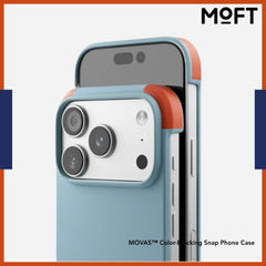 MOFT - MOVAS™ Color-Blocking Snap Phone Case For iPhone 17 Pro Max - Soothing Mist + Sunrise
