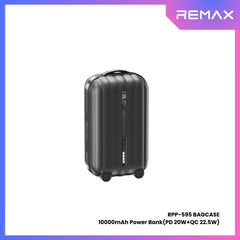 REMAX RPP-595 Bagcase Series 10000mAh PD+QC Fast Charging Power Bank(PD 20W) - Grey