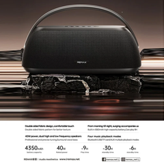 REMAX - RB-M28 Portable Bluetooth Wireless Speaker ( 40W ) - Black