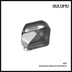 Aulumu - A29 Geometric Case For AirPods 4 - Gray