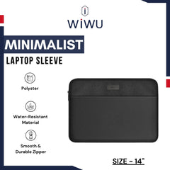 WIWU - Minimalist Laptop Sleeve (14") - Black