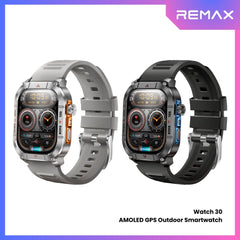 REMAX - Watch 30 AMOLED GPS Outdoor Smart Watch - Tarnish