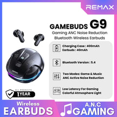 REMAX - Gamebuds G9 Gaming ANC True Wireless Earbuds -Black