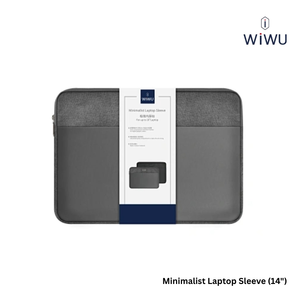 WIWU - Minimalist Laptop Sleeve (14") - Grey