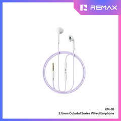 REMAX - RM-10 3.5mm Colorful Series Wired Earphone - Purple