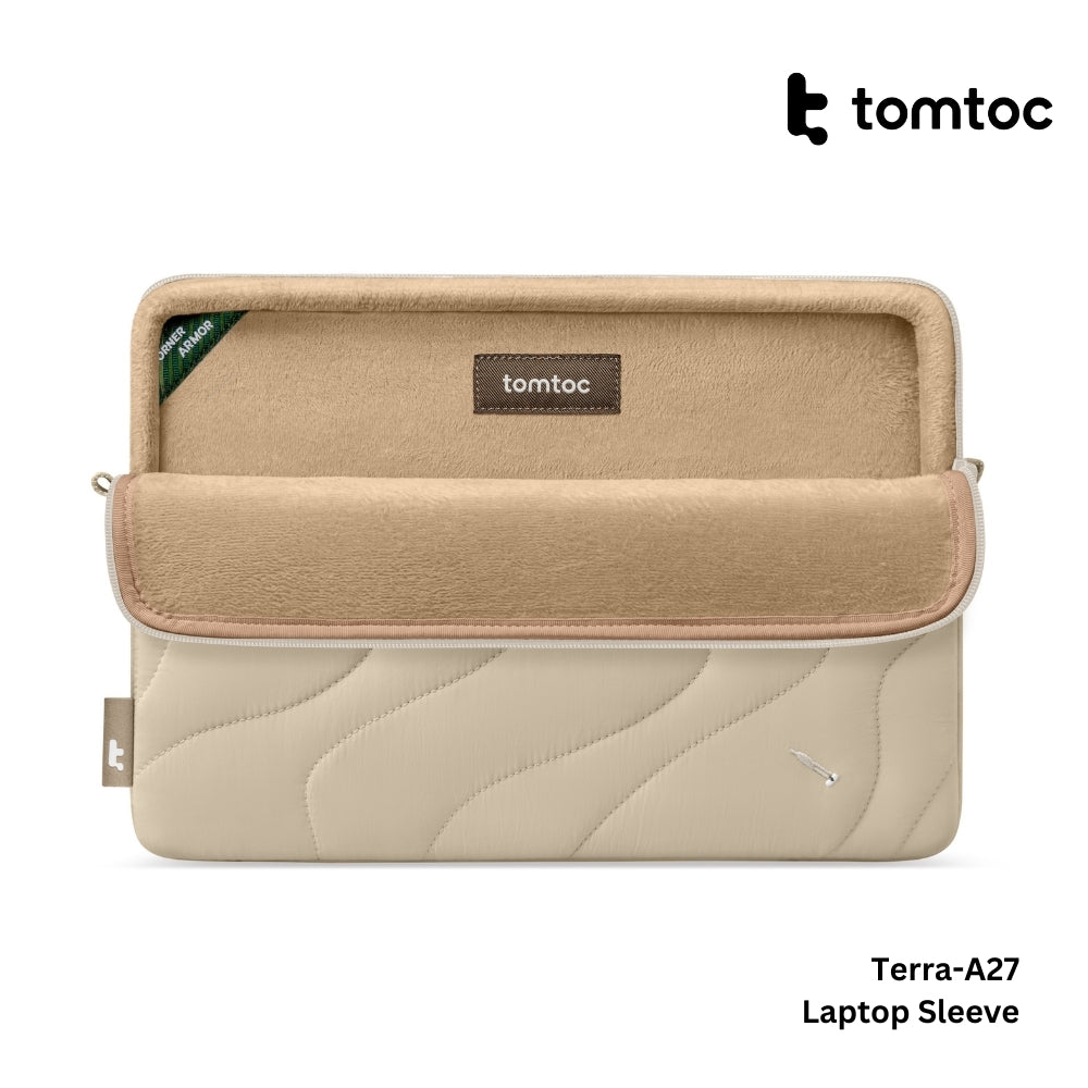 Tomtoc - Terra-A27 Laptop Sleeve ( 16 Inch ) - Natural Sand
