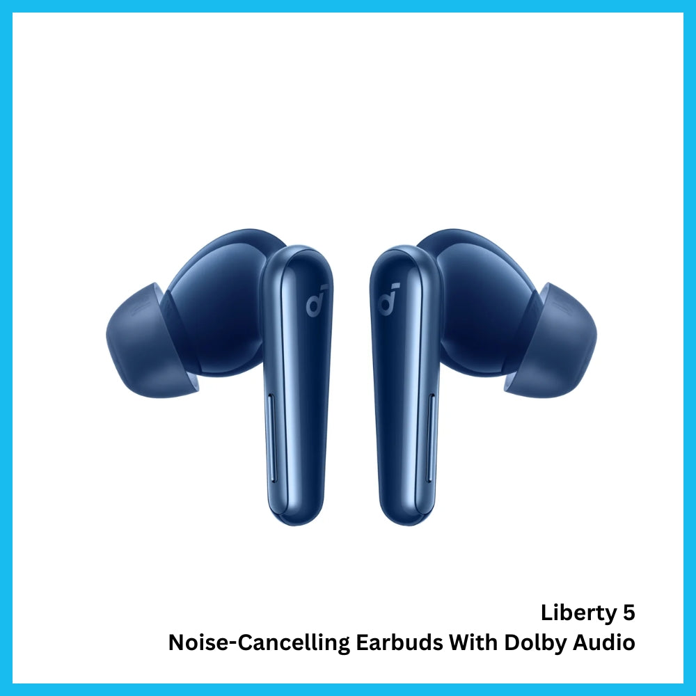 ANKER - SOUNDCORE Liberty 5 Noise-Cancelling Bluetooth Earbuds - Blue