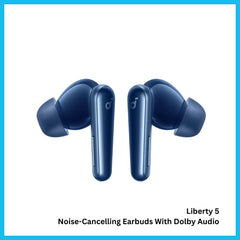 ANKER - SOUNDCORE Liberty 5 Noise-Cancelling Bluetooth Earbuds - Blue