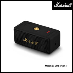 Marshall - Emberton 2 Bluetooth Portable Speaker - Black & Brass