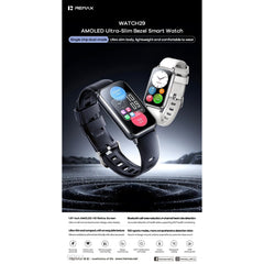 REMAX - Watch 29 AMOLED Ultra Narrow Bezel Smart Watch - Silver