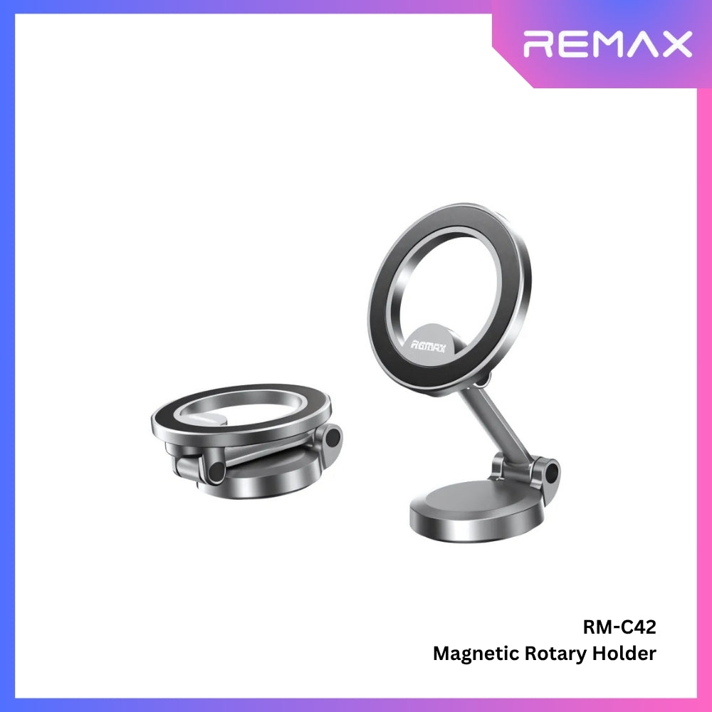 REMAX - RM-C42 Magnetic Rotary Holder - Silver