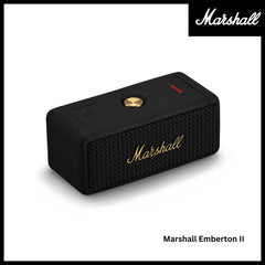 Marshall - Emberton 2 Bluetooth Portable Speaker - Black & Brass
