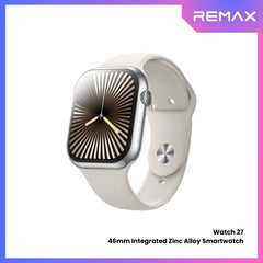 REMAX - Watch 27 46mm Integrated Zinc Alloy Smart Watch - Silver