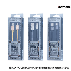 REMAX RC-C158A Bagcase Series Zinc Alloy Braided Fast Charging Data Cable(66W)(1.2M) - Grey