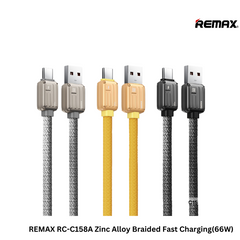 REMAX RC-C158A Bagcase Series Zinc Alloy Braided Fast Charging Data Cable(66W)(1.2M) - Grey