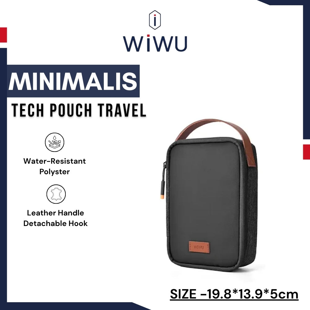 WIWU - Minimal Tech Pouch - Black