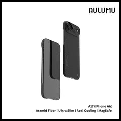 Aulumu - A17 Aramid Fiber Case For iPhone 17 Air | Ultra Slim | Real Cooling | Magsafe