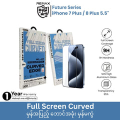 REMAX - WL-07 Full Screen Curved Tempered Glass - iPhone 7 Plus / 8 Plus (5.5")