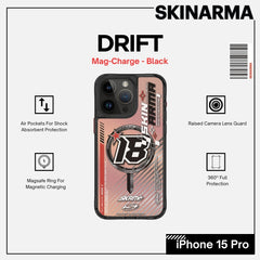 Skinarma iPhone 15 Pro 6.1" Drift Mag Charge Case - Black